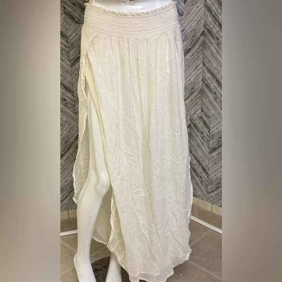 Rip curl maxi skirt, sun gypsy size large, elastic waist cream colour - Picture 9 of 9